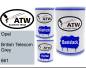 Preview: Opel, British Telecom Grey, 661: 500ml Lackdose + 500ml Klarlack + 250ml Härter - Set, von ATW Autoteile West.